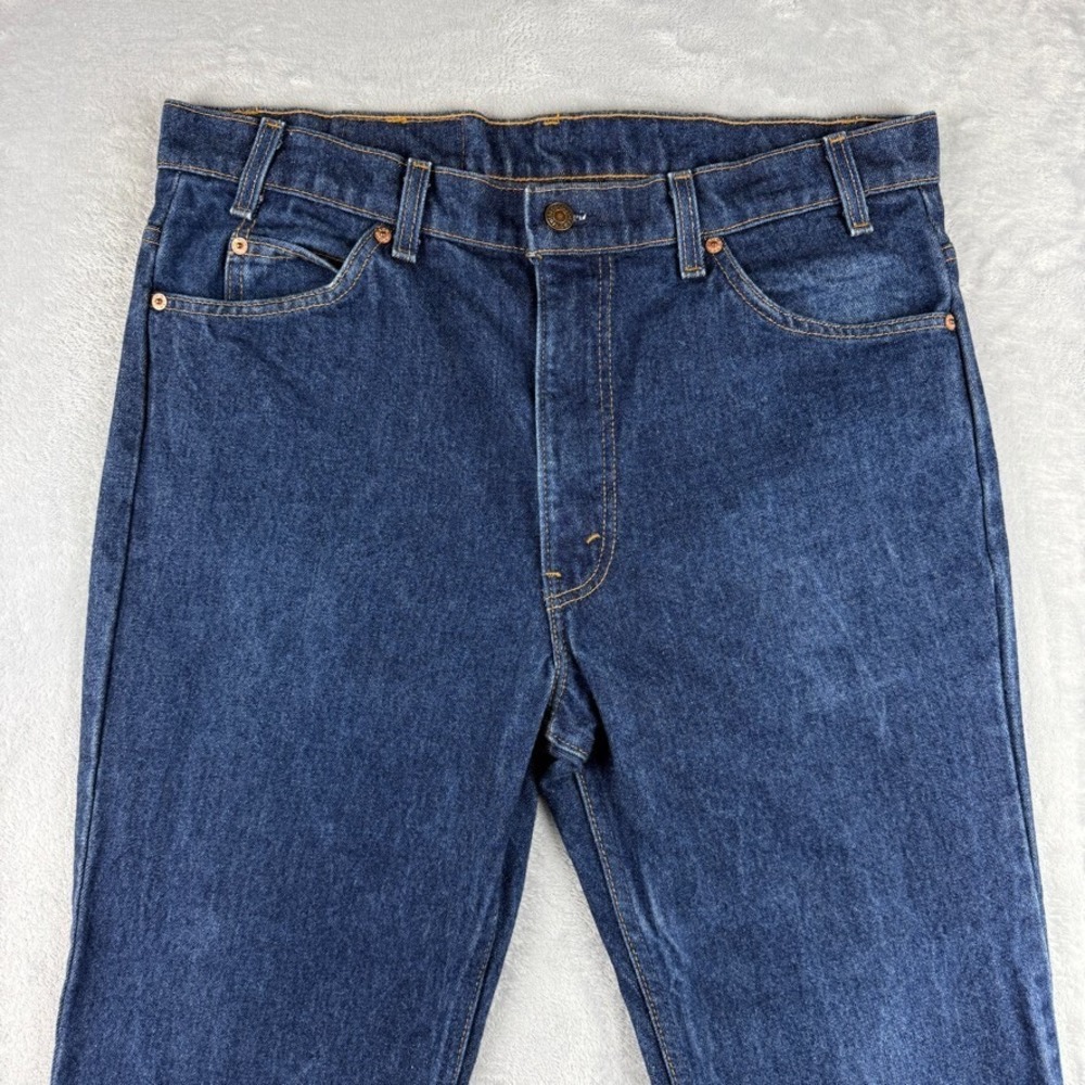 Vintage Levis 517 Jeans Mens 36x32 Blue 90s Orange Tab Bootcut Denim Made In USA